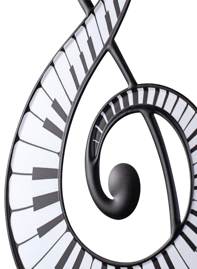 Craig Bachman Metal Music Note with Sawtooth Hanger For Walls, Wreath Accents, Christmas Tree Toppers, Classroom Signs, Crafts, and Decorations (Piano Keys - Black, White, 16" H x 8.5" W) - Image 3
